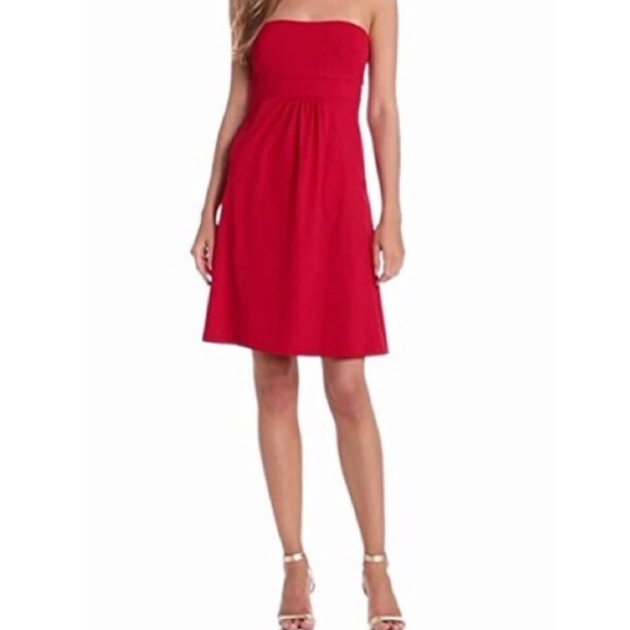 Strapless red sun dress - Picture 1 of 4